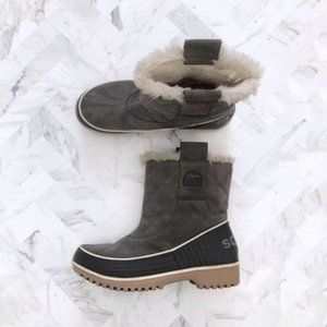 SOREL Tivoli ll Winter Pull On Boot Black & Grey Size 7